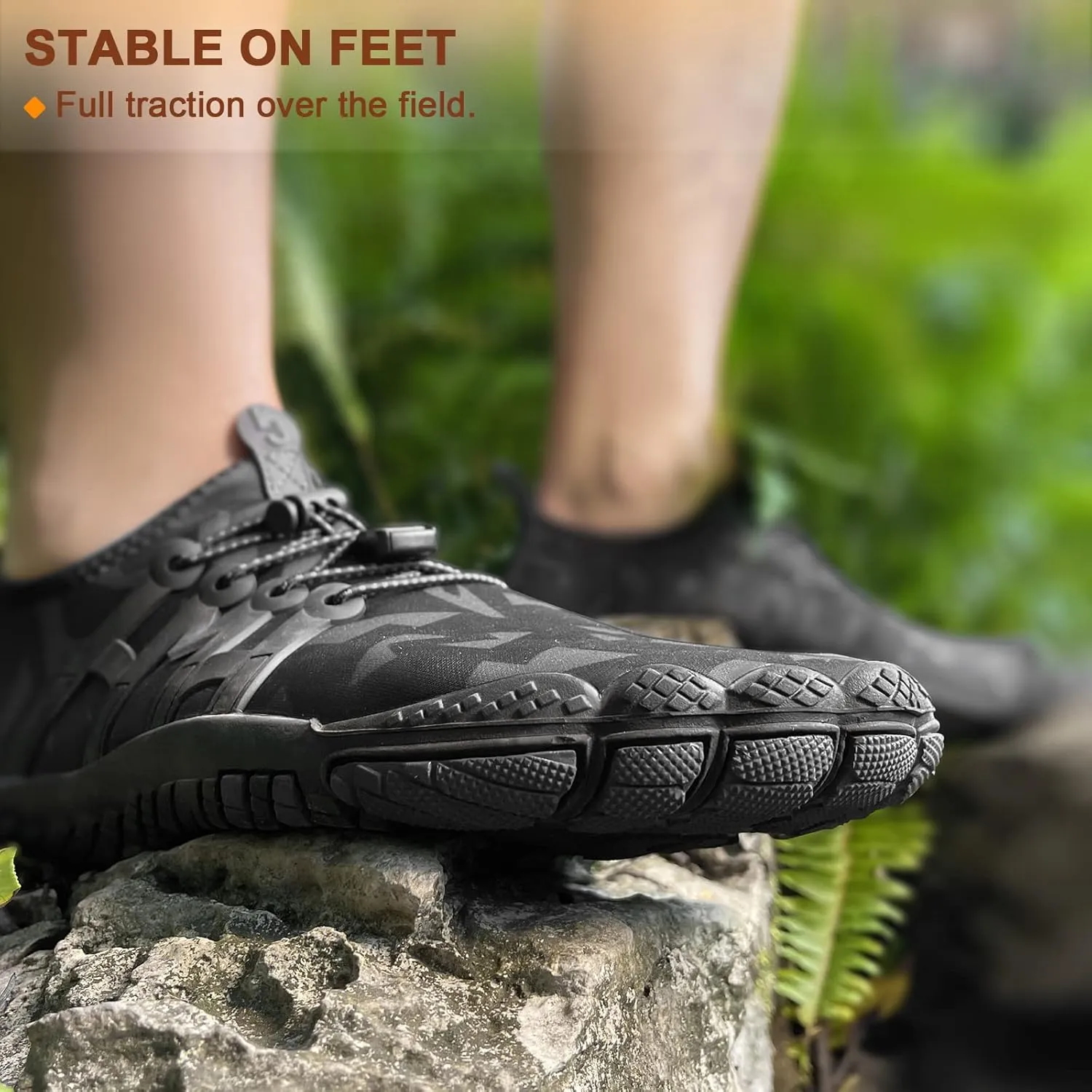 BULLIANT Water Shoes Men, Unisex Barefoot Aqua Shoes for Men Women Hiking Swimming Shoe