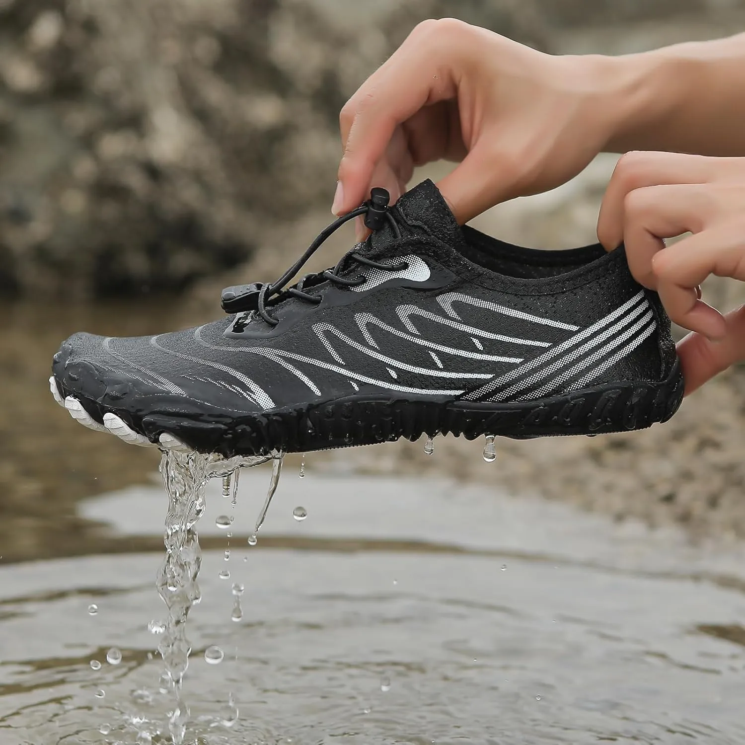 Lightweight Water Shoes for Women Comfort Breathable Healthy & Non-Slip Barefoot Shoes Unisex Wide Toe Box Shoes Quick Dry Outdoor Hiking Shoes for Swimming Running Surfing Kayaking Riding