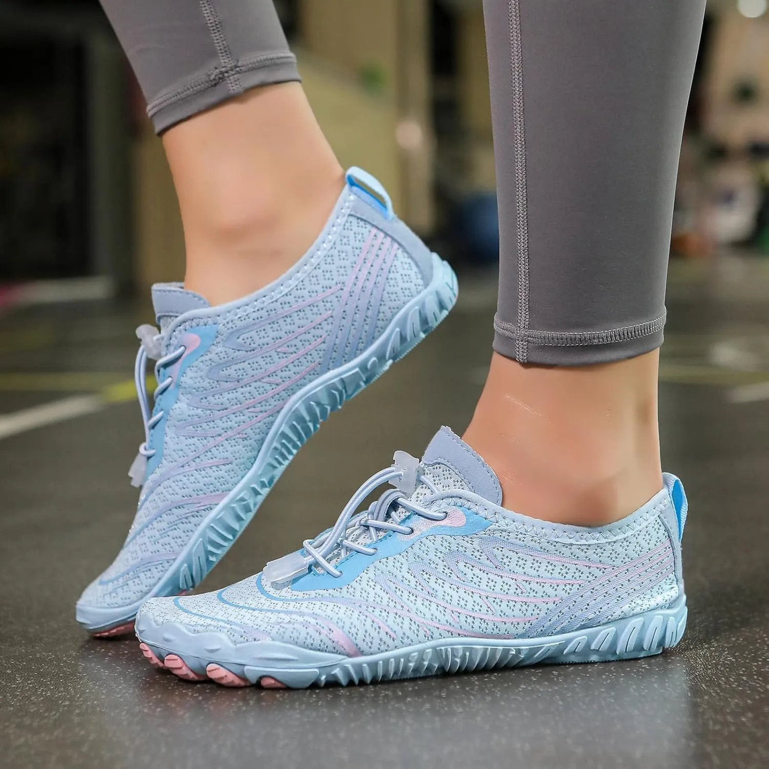 Lightweight Water Shoes for Women Comfort Breathable Healthy & Non-Slip Barefoot Shoes Unisex Wide Toe Box Shoes Quick Dry Outdoor Hiking Shoes for Swimming Running Surfing Kayaking Riding