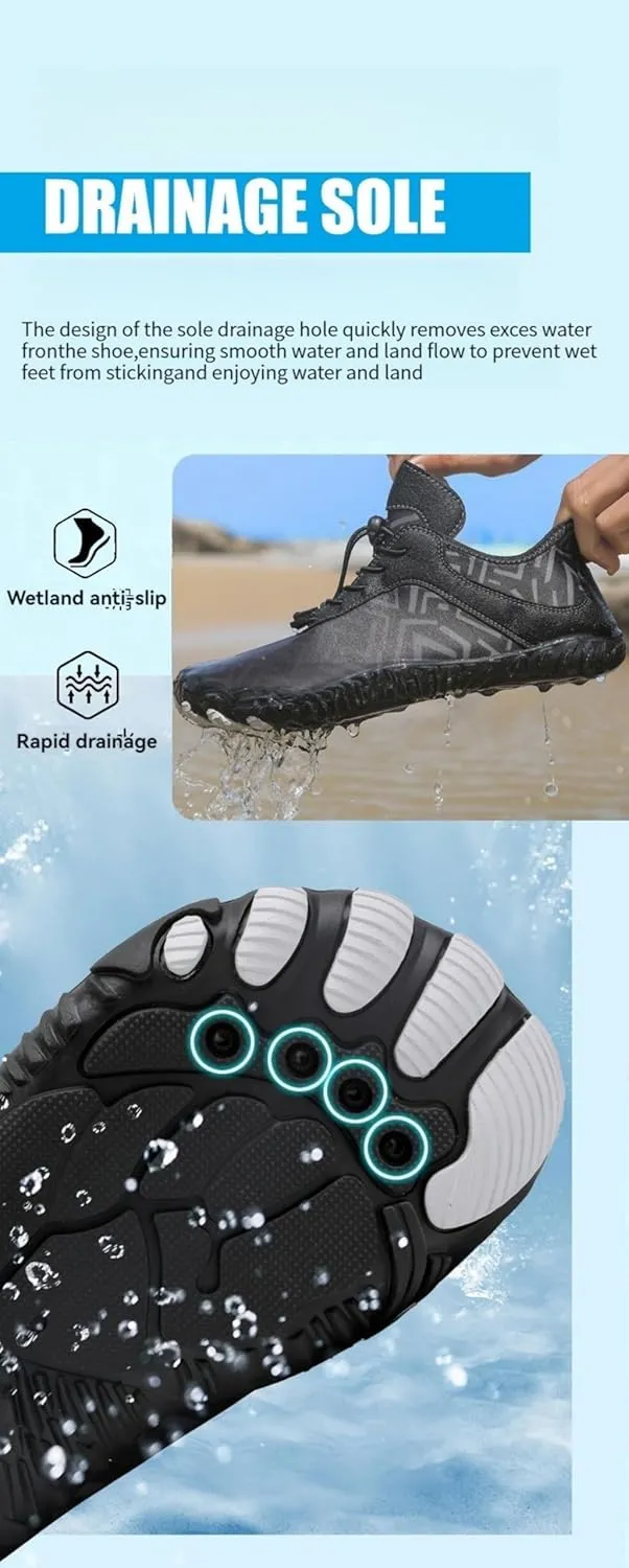 Water Shoes Mens Womens Grounded Footwear Quick-Dry Barefoot Footwear Swim Beach Pool Outdoor Water Sports Shoes