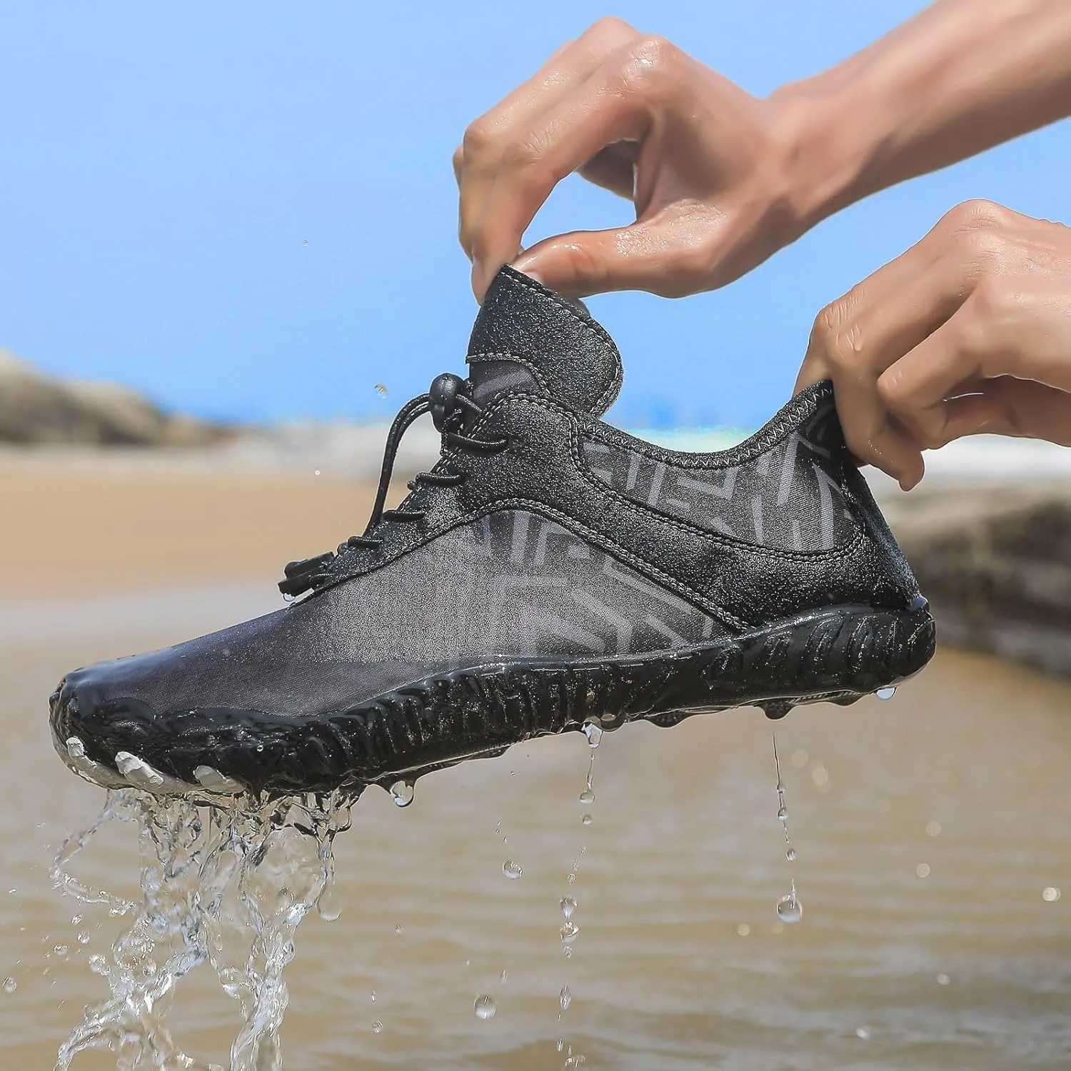 Water Shoes Mens Womens Grounded Footwear Quick-Dry Barefoot Footwear Swim Beach Pool Outdoor Water Sports Shoes